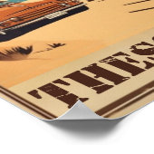 Thessaloniki stad, Griekenland roeping souvenir Poster (Hoek)