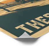  Thessaloniki stad Griekenland roeping souvenir Poster (Hoek)