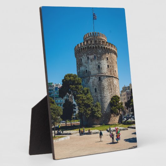 Thessaloniki White Tower Fotoplaat (Zijkant)