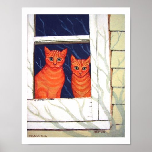 TheSuperiorCat - Binnenuitkijkend Poster (Voorkant)