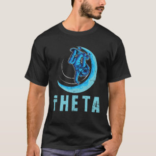 THETA Crypto Symbolisch Gedecentraliseerd het Blok T-shirt