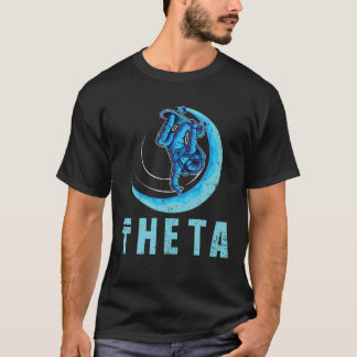 THETA Crypto Symbolisch Gedecentraliseerd het Blok T-shirt
