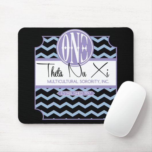 Theta Nu Xi Chevron Mousepad Muismat (Met muis)