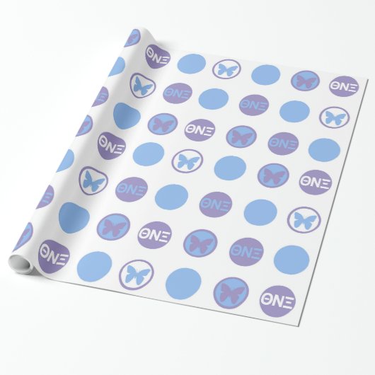 Theta Nu Xi Wrapping Paper, Glossy, 30" x 15" Cadeaupapier (Uitgerold)