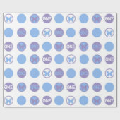 Theta Nu Xi Wrapping Paper, Glossy, 30" x 15" Cadeaupapier (Vlak)