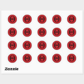 Theta Ronde Sticker (Vel)