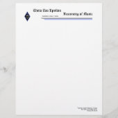 Theta Tau Upsilon Letterhead Briefhoofd Sjabloon (Voorkant)