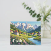 Theth Albanië Briefkaart (Staand voorkant)