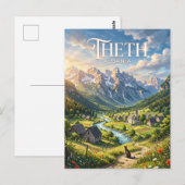 Theth Albanië Briefkaart (Voorkant / Achterkant)
