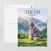 Theth Stenen Kerk Albanië Briefkaart (Voorkant / Achterkant)