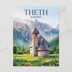 Theth Stenen Kerk Albanië Briefkaart