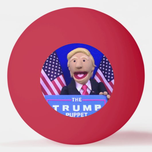 @TheTrumpPuppet Red Ping Pong Ball (Voorkant)