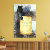 TheWishOfAHorse - Afgedrukt canvas (Insitu (Woonkamer))