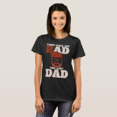 They call me bad the best dad  Bester Papa T-shirt (Voorkant volledig)