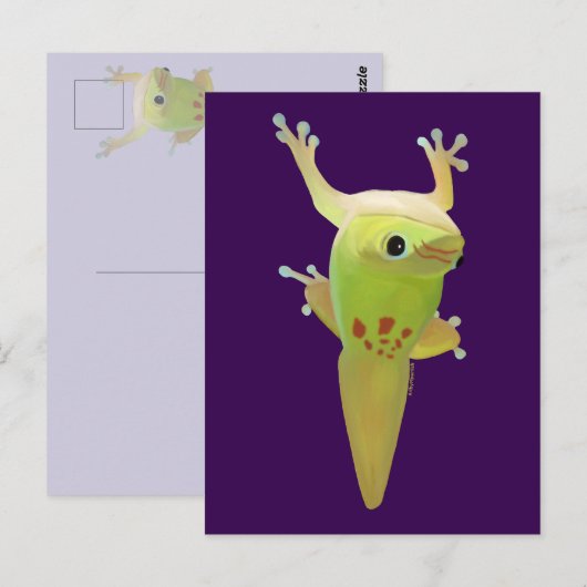 They call me sticky toes! DAY GECKO Briefkaart (Voorkant / Achterkant)