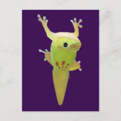 They call me sticky toes! DAY GECKO Briefkaart (Voorkant)