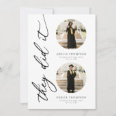 They Did It Joint Graduation Photo Kaart (Voorkant)