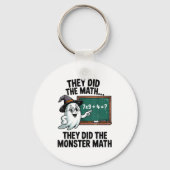 They Did Monster Math Teacher Halloween Costume Ma Sleutelhanger (Voorkant)