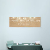 They Do BBQ Rustic String Lights Verloving  Spandoek (Beurs)