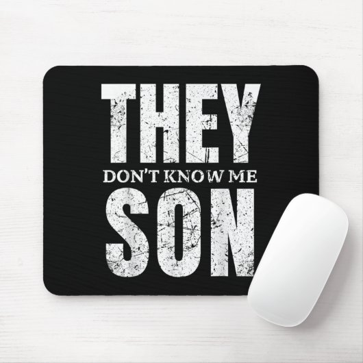 They Dont Know Me Son Bodybuilder Workout Gym Moti Muismat (Met muis)