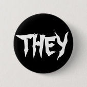 THEY Hardcore Button (Voorkant)