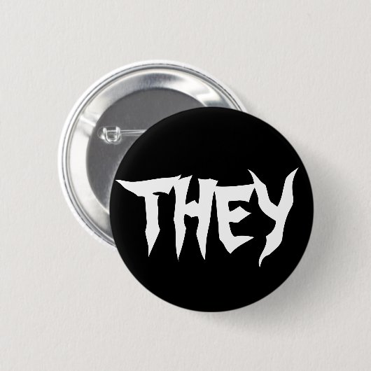 THEY Hardcore Button (Voorkant /achterkant)