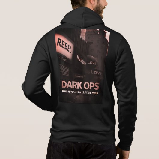 They Live Dark Ops Hoody — Covert Retro Tactical  (Achterkant)