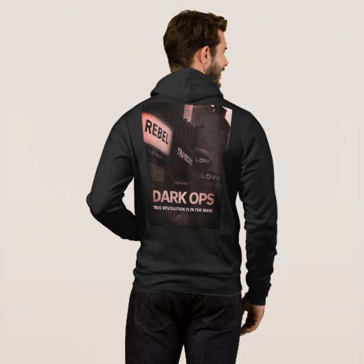 They Live Dark Ops Hoody — Covert Retro Tactical  (Achterkant volledig)