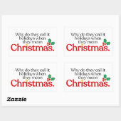 They mean Christmas Rechthoekige Sticker (Vel)
