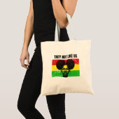 They Not Like Us Afro Woman empowerment  Tote Bag (Voorkant (product))