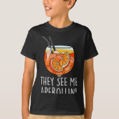 They See Me Aperollin' X New Holy Aperoli Club Edi T-shirt (Voorkant)
