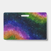 They/Them Regenboogsterrenstelsel Badge (Achterkant)