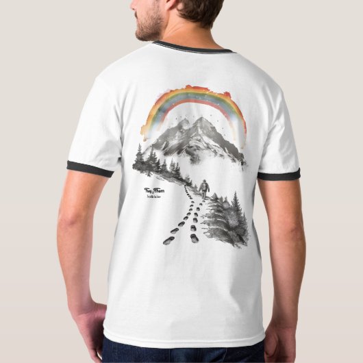 They/Them Trailblazer – LGBTQ Pride Camping Art T-shirt (Achterkant)
