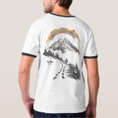 They/Them Trailblazer – LGBTQ Pride Camping Art T-shirt (Achterkant volledig)