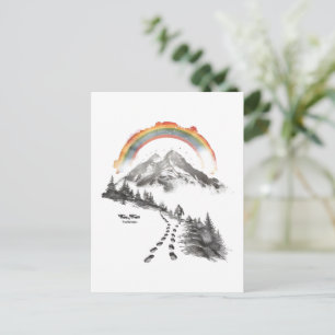 They/Them Trailblazer – LGBTQ Pride Kampeer Kunst, Briefkaart