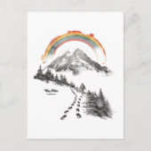 They/Them Trailblazer – LGBTQ Pride Kampeer Kunst, Briefkaart (Voorkant)