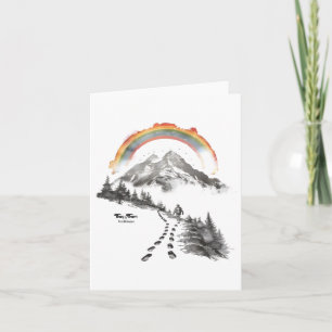 They/Them Trailblazer – LGBTQ Pride Kampeer Kunst, Notitiekaartje