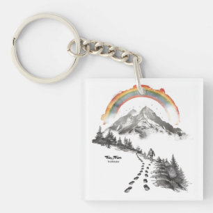 They/Them Trailblazer – LGBTQ Pride Kampeer Kunst, Sleutelhanger