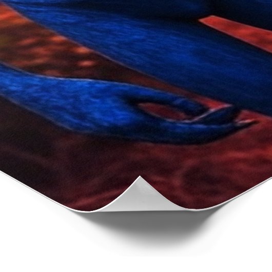 They're Here AI Alien Art Poster (Hoek)