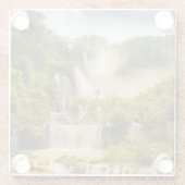 Thi Lor Su Waterfall | Thailand Glazen Onderzetter (Achterkant)