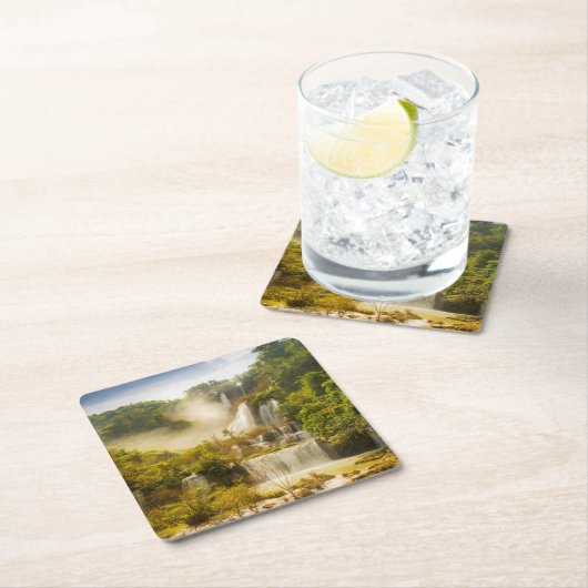 Thi Lor Su Waterfall | Thailand Kartonnen Onderzetters (Insitu)