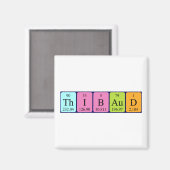 Thibaud periodiek table name magnet (Voorkant / Achterkant)