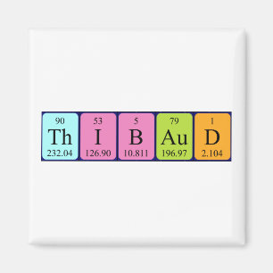 Thibaud periodiek table name magnet