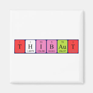 Thibaut periodieke lijstnaam magnet