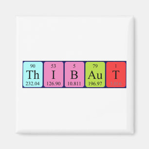 Thibaut periodieke lijstnaam magnet