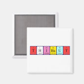 Thibaut periodieke lijstnaam magnet (Voorkant / Achterkant)