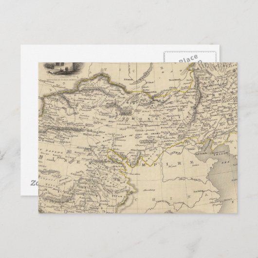 Thibet, Mongolië en Mandchouria Briefkaart (Voorkant / Achterkant)