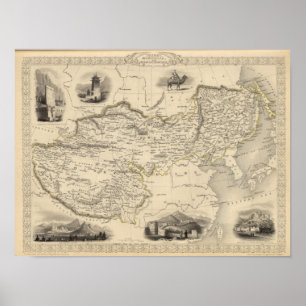 Thibet, Mongolië en Mandchouria Poster