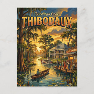 Thibodaux Louisiana Briefkaart