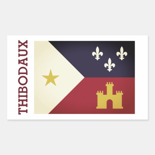 Thibodaux, Louisiana Rechthoekige Sticker (Voorkant)